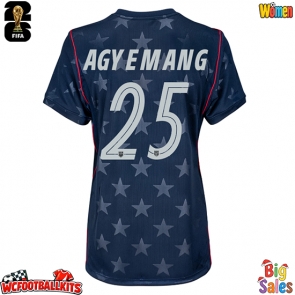 United States Patrick Agyemang #25 Replica Away Stadium Shirt for Women World Cup 2026 Short Sleeve